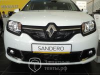 Маска утеплитель радиатора СТАНДАРТ для автомобиля Renault Sandero 1 2009-2014 / Рено Сандеро 1 2009-2014