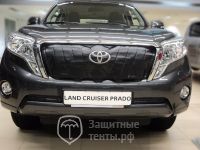 Маска утеплитель радиатора СТАНДАРТ для внедорожника Toyota Land Cruiser Prado / Тойота Лэнд Крузер Прадо 2013-2017 (150) 1-Рестайлинг