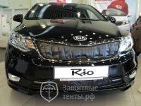 Маска утеплитель радиатора СТАНДАРТ для автомобиля KIA Rio sedan 2005-2009 / КИА Рио Седан 2005-2009