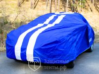 Чехол тент на автомобиль «SPARCO», полиэстер, напыление из ПВХ, морозоустойчивый, синий,  для Volkswagen Passat B8 