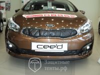 Маска утеплитель радиатора СТАНДАРТ для автомобиля KIA Ceed Хэтчбек / КИА Сид Хэтчбек 2010-2012 г.