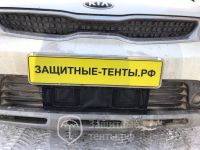 Маска утеплитель радиатора НОРМА для автомобиля KIA Rio X-Line / Кия Рио Икс-Лайн 2017-н.в.