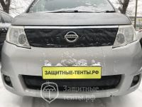 Маска утеплитель радиатора СТАНДАРТ для автомобиля Nissan Serena / Ниссан Сирена 2007-2010 (C25) Рестайлинг