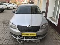Маска утеплитель радиатора СТАНДАРТ для автомобиля Skoda Octavia A7 / Шкода Октавиа A7 (2012 - 2017)