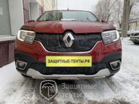 Маска утеплитель радиатора НОРМА для автомобиля Renault Logan Stepway / Рено Логан Степвей (2018 - 2022)
