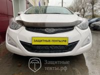 Маска утеплитель радиатора НОРМА для автомобиля Hyundai Elantra / Хёндай Елантра (2013 - 2016)