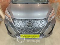 Маска утеплитель радиатора СТАНДАРТ для автомобиля Nissan Serena C27 / Ниссан Серена С27 (2016 - 2019)