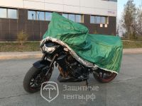 Чехол для мотоциклов СУПЕР-СПОРТ с кофрами сверху и по бокам, Премиум  для Minsk R 250 