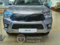 Маска утеплитель радиатора СТАНДАРТ для пикапа Toyota Hilux / Тойота Хайлюкс 2015-2020