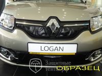 Маска утеплитель радиатора НОРМА для автомобиля Renault Logan 2 / Рено Логан 2 2014-2018